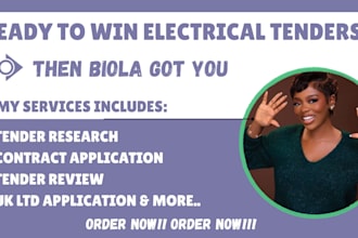win electrical tender, electrical works, electrical contracts, bid proposal, ltd