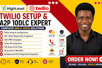 twilio setup, bulk sms, a2p 10dlc, twilio api integration, automation, ivr, a2p