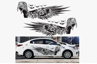 do car wrap, sport car decal, vinyl decal, streetbike decal kit, trailer wrap