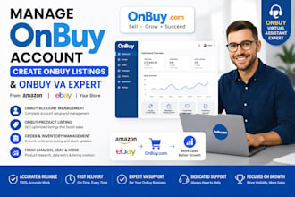 manage onbuy account create onbuy listings onbuy VA expert from amazon ebay