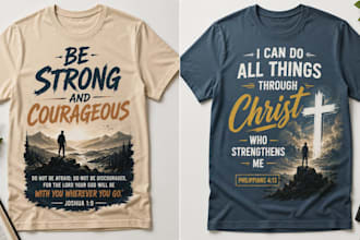 do custom typography christian t shirt design christian apparel print on demand