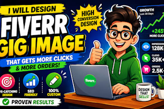 design professional fiverr gig image gig thumbnail to  rank you on fiverr