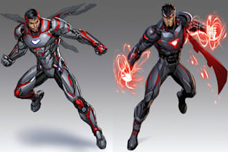 do a superhero comic