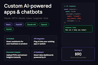 build custom ai powered apps for your needs