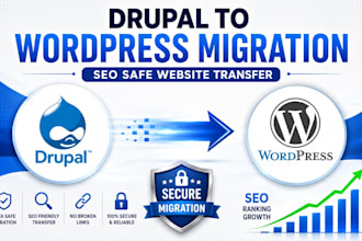 move drupal website to wordpress SEO migration expert transfer website