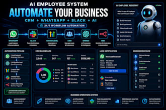ai employee CRM integration slack n8n workflow whatsapp gohighlevel automation