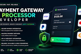 create secure payment gateway, crypto payment processor,card payment integration