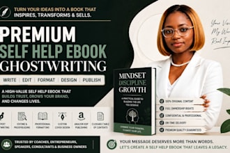 write self help ebook edit self help book ghost write ebook canva design