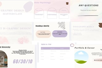 design an aesthetic canva presentation template for your course