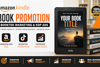 amazon kindle book promotion, booktok, book publishing, ebook marketing, KDP ads
