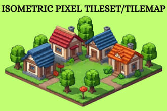 create isometric tileset tilemap isometric game map assets pixel isometric tiles