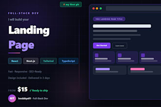 build a landing page with coding from scratch