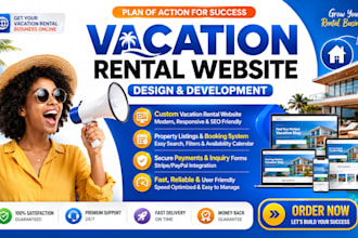build vacation rental website direct booking rental website short term website