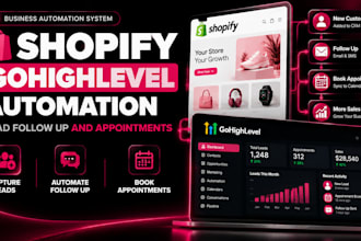 automate shopify and gohighlevel lead follow up and appointments