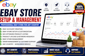 open verified ebay seller account, ebay account creation, ebay store setup
