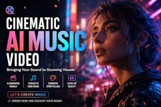 create a cinematic ai music video