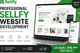 do sellfy website development sellfy website design