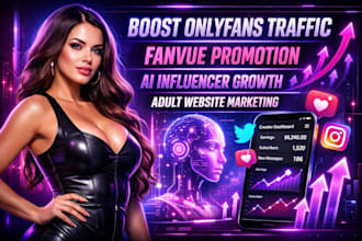 boost onlyfans ai influencer fanvue fansly traffic promotion for adult creators