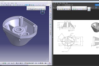create 3d modelling, mechanical drawing, gd and t, manufacturing drawing