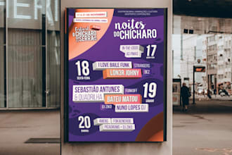 design a bold and modern event poster