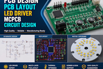 do led pcb design, pcb layout, led driver, mcpcb and circuit design