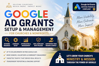 setup and manage google ad grants for churches