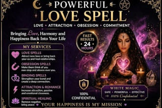 cast powerful love spell, obsession spell, binding spell and fast love spell