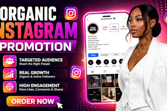 manage instagram promotion to grow followers with organic marketing