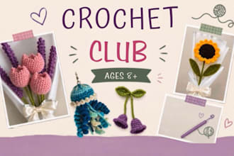 teach fun online crochet classes for kids and beginners