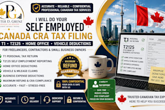 file your canada self employed tax return t1 t2125 home office deductions cra