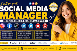 schedule posts manage social media content instagram marketing facebook posting