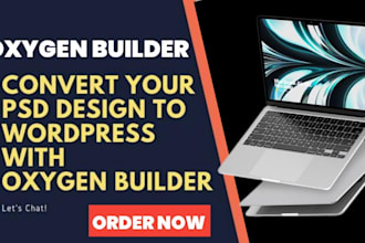 create modern oxygen builder wordpress website