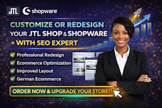 install customize or redesign your jtl shop and shopware site with ranking SEO