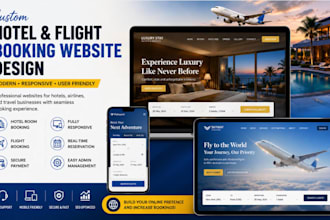 do custom hotel room booking website design