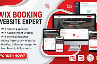 design wix booking website and wix appointment system