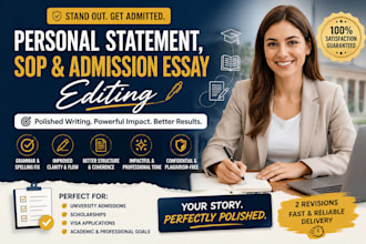 proofread your personal statement and admission essay