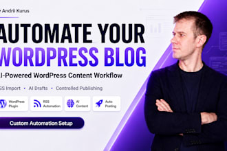 set up wordpress autoblog automation with RSS and ai