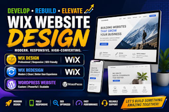 rebuild, elevate wix website design, wix redesign, wordpress website blogs