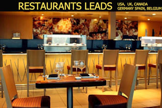 supply restaurant b2b leads for europe countries
