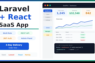 build a secure laravel nextjs saas app with role based access control