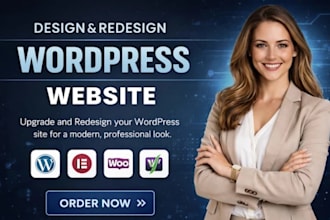 design or redesign wordporess website with elementor pro on aruba hosting