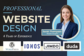 design professional jimdo website SEO dropshipping setup