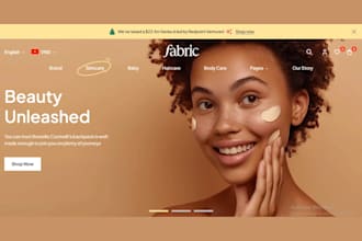 skincare shopify store skincare cosmetic website skin care beauty shopify store