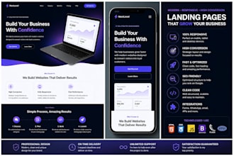 create a landing page for your business