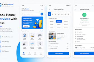 develop a cleaning app, appointment booking app, booking app, home service