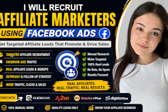 recruit high converting affiliate using facebook ads to get you active member