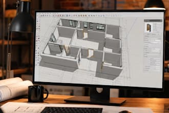 develop a sketchup plugin for automatic door and window placement in floor plans