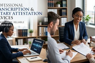 provide transcription notary attestation services worldwide
