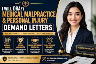 draft medical malpractice and personal injury demand letters