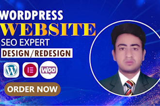 do wordpress website design development , on page, technical seo expert